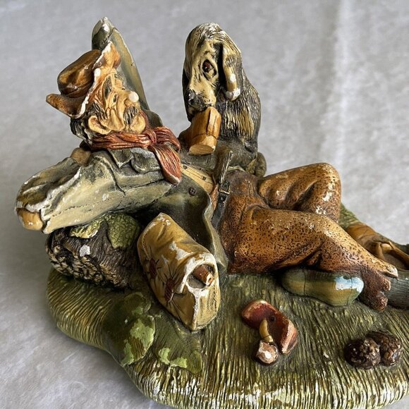 NatureCraft Lazy Life No 811 Hand Painted Stoneware 70s Figurine England FLAWS - Picture 2 of 12